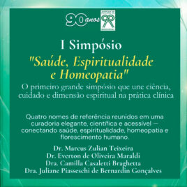 Saúde, Espiritualidade e Homeopatia