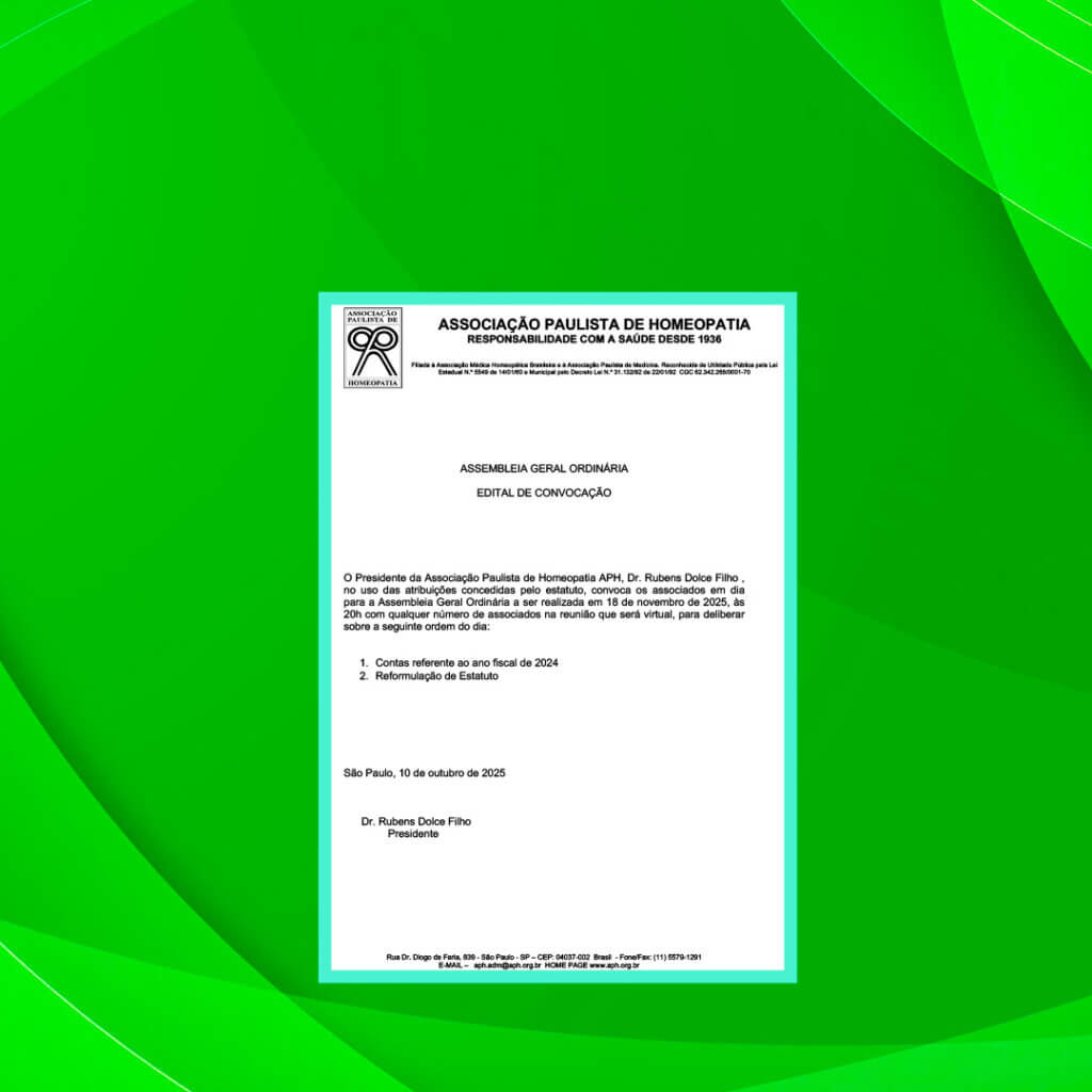 Assembleia Geral Ordinária – Edital de Convocação.