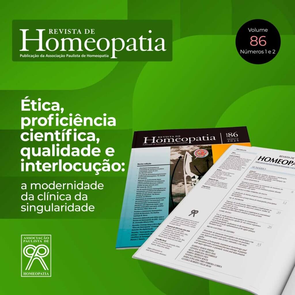 Nova edição da Revista de Homeopatia já está disponível
